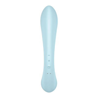 VIBRAÇÃO HÍBRIDA SATISFYER TRIPLE OH - AZUL