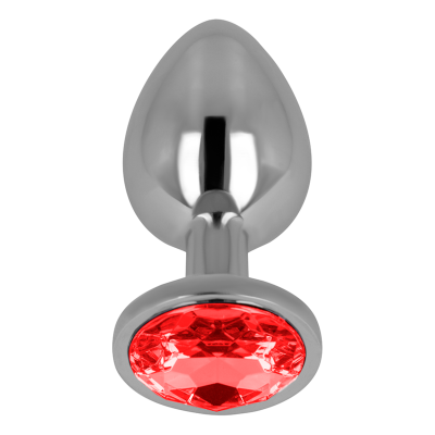 OHMAMA ANAL PLUG METAL RED 8 CM