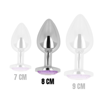 OHMAMA ANAL PLUG METAL VIOLET 8 CM