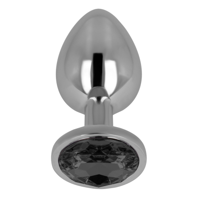 OHMAMA ANAL PLUG METAL BLACK 8 CM