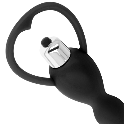 OHMAMA VIBRATING BUTT PLUG - BLACK