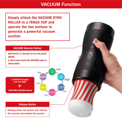 TENGA VACUUM GYRO ROLLER SUCÇÃO E ROTAÇÃO