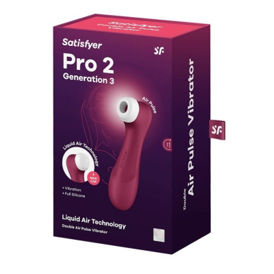 SATISFYER PRO 2 GENERATION 3 LIQUID AIR TECHNOLOGY - VINHO TINTO