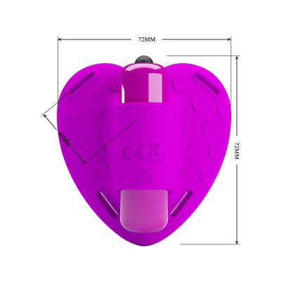 BONITO AMOR - MASSAGER CLITÓRICO HEARTBEAT 10 MODOS DE VIBRAÇÃO ROXO