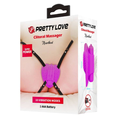 BONITO AMOR - MASSAGER CLITÓRICO HEARTBEAT 10 MODOS DE VIBRAÇÃO ROXO