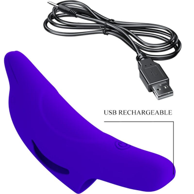 PRETTY LOVE - DELPHINI POWERFUL FINGERING STIMULATOR AZUL ESCURO