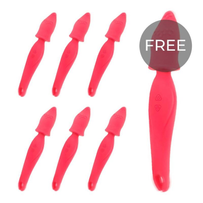 TREASURE ILLINOIS WAND DUO SILICONE PINK 6+1 FREE
