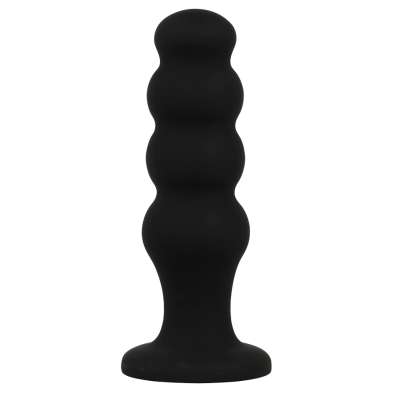 BLACK&SILVER - SCOTT ANAL PLUG PREMIUM SILICONE BLACK