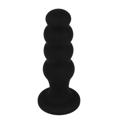 BLACK&SILVER - SCOTT ANAL PLUG PREMIUM SILICONE BLACK