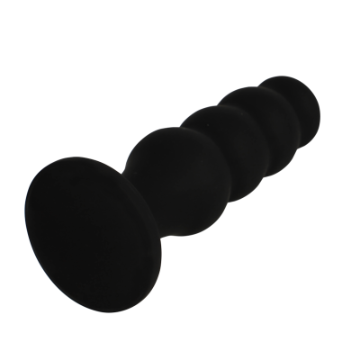 BLACK&SILVER - SCOTT ANAL PLUG PREMIUM SILICONE BLACK