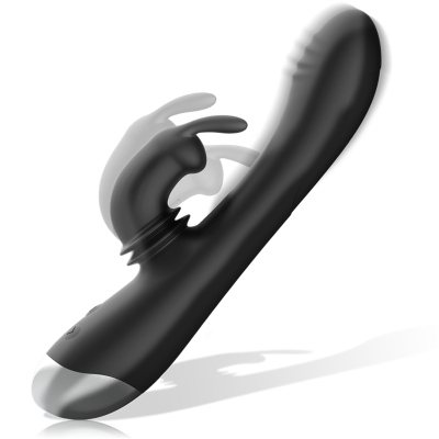 BLACK&SILVER - ADAM STIMULATING VIBE SILICONE RECHARGEABLE BLACK