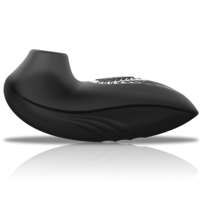 BLACK&SILVER - DRAKE DELUXE SUCKING VIBE SILICONE RECHARGEABLE BLACK