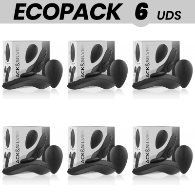 ECOPACK 6 UNIDADES - BLACK&SILVER PRESTON VIBRADOR DE SILICONE RECARREGÁVEL PRETO