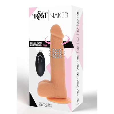 CAIA NA REAL - CONTAS ROTATIVAS VIBRANDO PELE DILDO