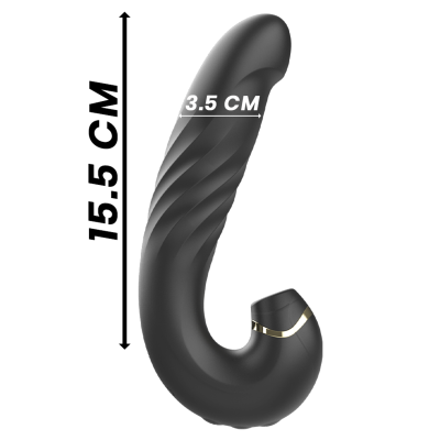 IBIZA - UP & DOWN SUCTIONING VIBRATOR 15.5 CM