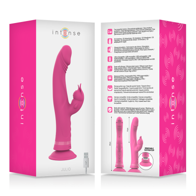 INTENSE - JULIO VIBRATOR RABBIT SILICONE PINK