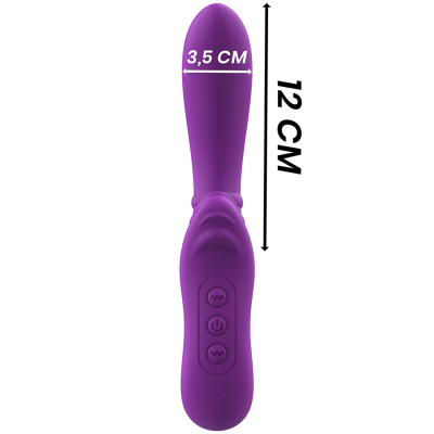 INTENSE - HARRY VIBRATOR FLEXIBLE WITH PURPLE TONGUE