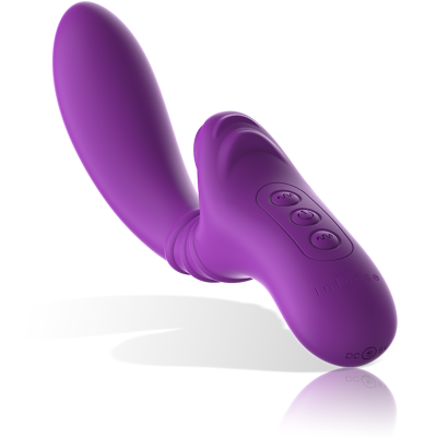 INTENSE - HARRY VIBRATOR FLEXIBLE WITH PURPLE TONGUE