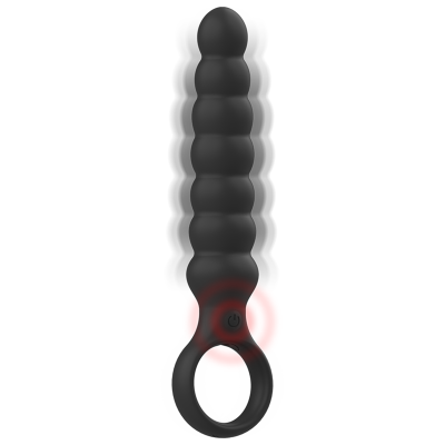 BLACK&SILVER - BOB POWERFUL ANAL BEADS SILICONE