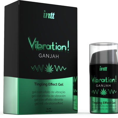 INTT - PODEROSO ESTIMULANTE ÍNTIMO GEL VIBRANTE LÍQUIDO CANNABIS 15ML