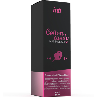 INTT - GEL DE MASSAGEM COM SABOR ALGODÃO DOCE E EFEITO AQUECENTE