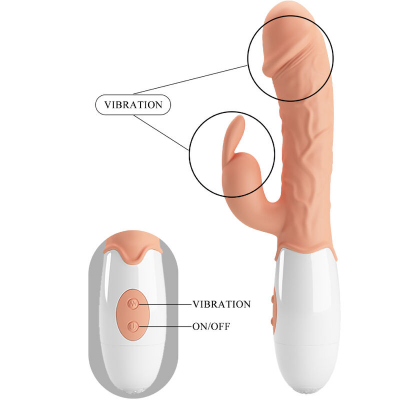 PRETTY LOVE - VIBRADOR COELHO DA PÁSCOA COM ESTIMULADOR