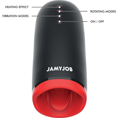 JAMYJOB - MASTURBADOR DE AQUECIMENTO E ROTAÇÃO SPIN-X