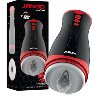 JAMYJOB - JANGO MASTURBADOR DE COMPRESSÃO E VIBRAÇÃO