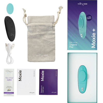 WE-VIBE - MOXIE + CLITORAL VIBRATOR AQUA