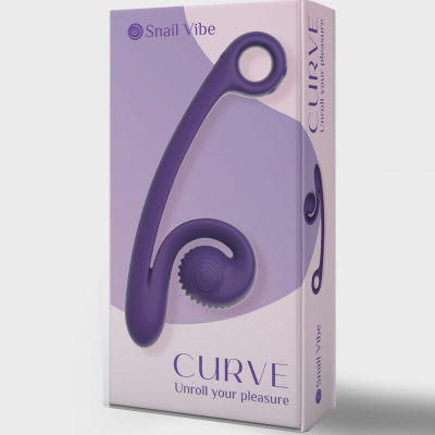 VIBRADOR CURVA SNAIL VIBE ROXO