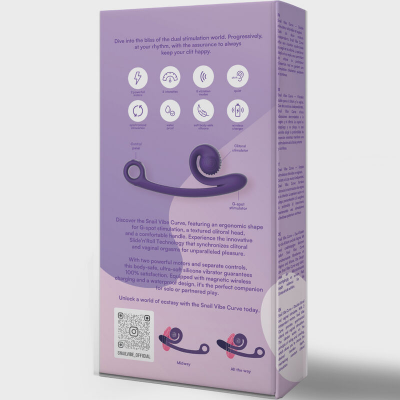 VIBRADOR CURVA SNAIL VIBE ROXO