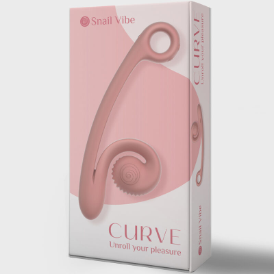 VIBRADOR CURVA CARACOL VIBE PÊSSEGO