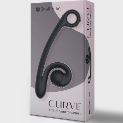 VIBRADOR CURVA SNAIL VIBE PRETO