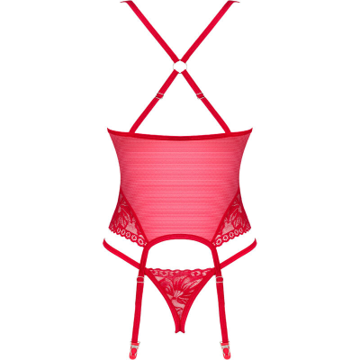 OBSESSIVE - LACELOVE CORSET VERMELHO XS/S