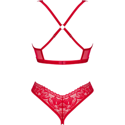 OBSESSIVE - LACELOVE CUPLESS CONJUNTO DE DUAS PEÇAS VERMELHO XL/XXL