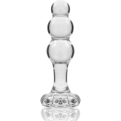 NEBULA SERIES BY IBIZA™ - MODELO 1 PLUG VIDRO BOROSILICADO 10,7 X 3 CM TRANSPARENTE