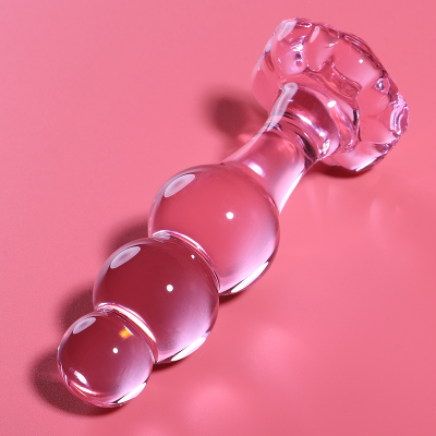 NEBULA SERIES BY IBIZA™ - MODELO 1 PLUG ANAL VIDRO BOROSILICADO 10,7 X 3 CM ROSA