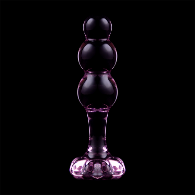 NEBULA SERIES BY IBIZA™ - MODELO 1 PLUG ANAL VIDRO BOROSILICADO 10,7 X 3 CM ROSA