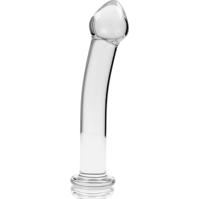 NEBULA SERIES BY IBIZA™ - MODELO 11 DILDO VIDRO BOROSILICADO 16 X 3 CM TRANSPARENTE