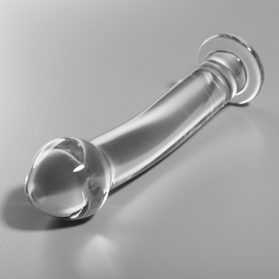 NEBULA SERIES BY IBIZA™ - MODELO 11 DILDO VIDRO BOROSILICADO 16 X 3 CM TRANSPARENTE