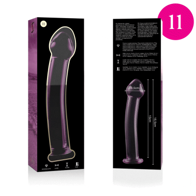 NEBULA SERIES BY IBIZA™ - MODELO 11 DILDO VIDRO BOROSILICADO 16 X 3 CM ROSA