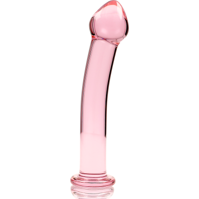 NEBULA SERIES BY IBIZA™ - MODELO 11 DILDO VIDRO BOROSILICADO 16 X 3 CM ROSA