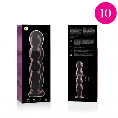 NEBULA SERIES BY IBIZA™ - MODELO 10 DILDO VIDRO BOROSILICADO 16,5 X 3,5 CM ROSA