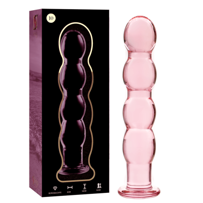 NEBULA SERIES BY IBIZA™ - MODELO 10 DILDO VIDRO BOROSILICADO 16,5 X 3,5 CM ROSA