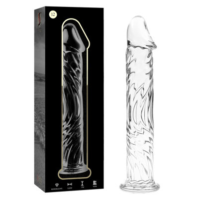 NEBULA SERIES BY IBIZA™ - MODELO 12 DILDO VIDRO BOROSILICADO 17 X 3,5 CM TRANSPARENTE