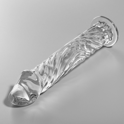 NEBULA SERIES BY IBIZA™ - MODELO 12 DILDO VIDRO BOROSILICADO 17 X 3,5 CM TRANSPARENTE