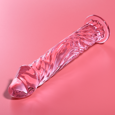 NEBULA SERIES BY IBIZA™ - MODELO 12 DILDO VIDRO BOROSILICADO 17 X 3,5 CM ROSA