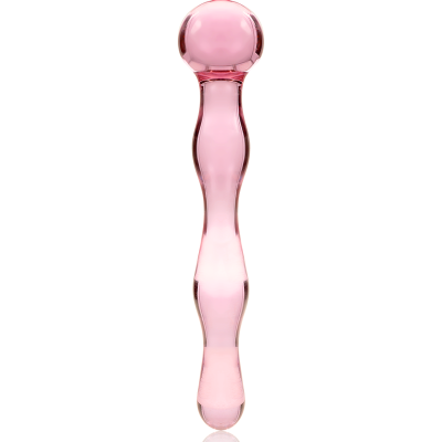 NEBULA SERIES BY IBIZA™ - MODELO 13 DILDO VIDRO BOROSILICADO 18 X 3,5 CM ROSA