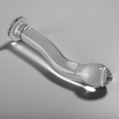 SÉRIE NEBULA BY IBIZA™ - MODELO 18 DILDO VIDRO BOROSILICADO 18,5 X 3,5 CM TRANSPARENTE