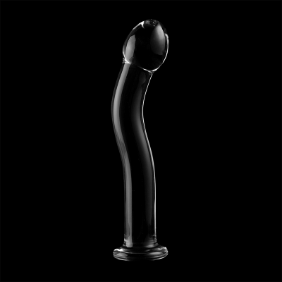 SÉRIE NEBULA BY IBIZA™ - MODELO 18 DILDO VIDRO BOROSILICADO 18,5 X 3,5 CM TRANSPARENTE